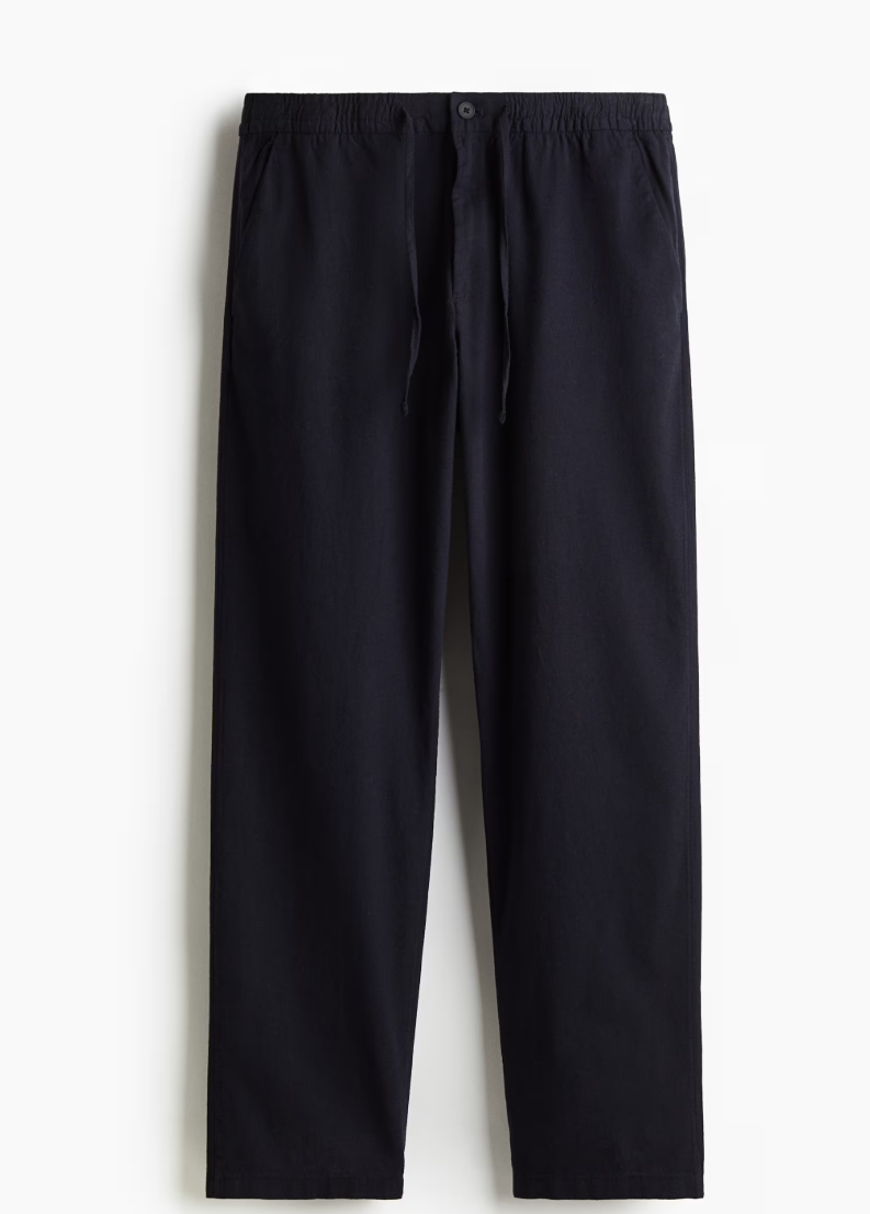H&M | Regular-Fit Linen-Blend Pants